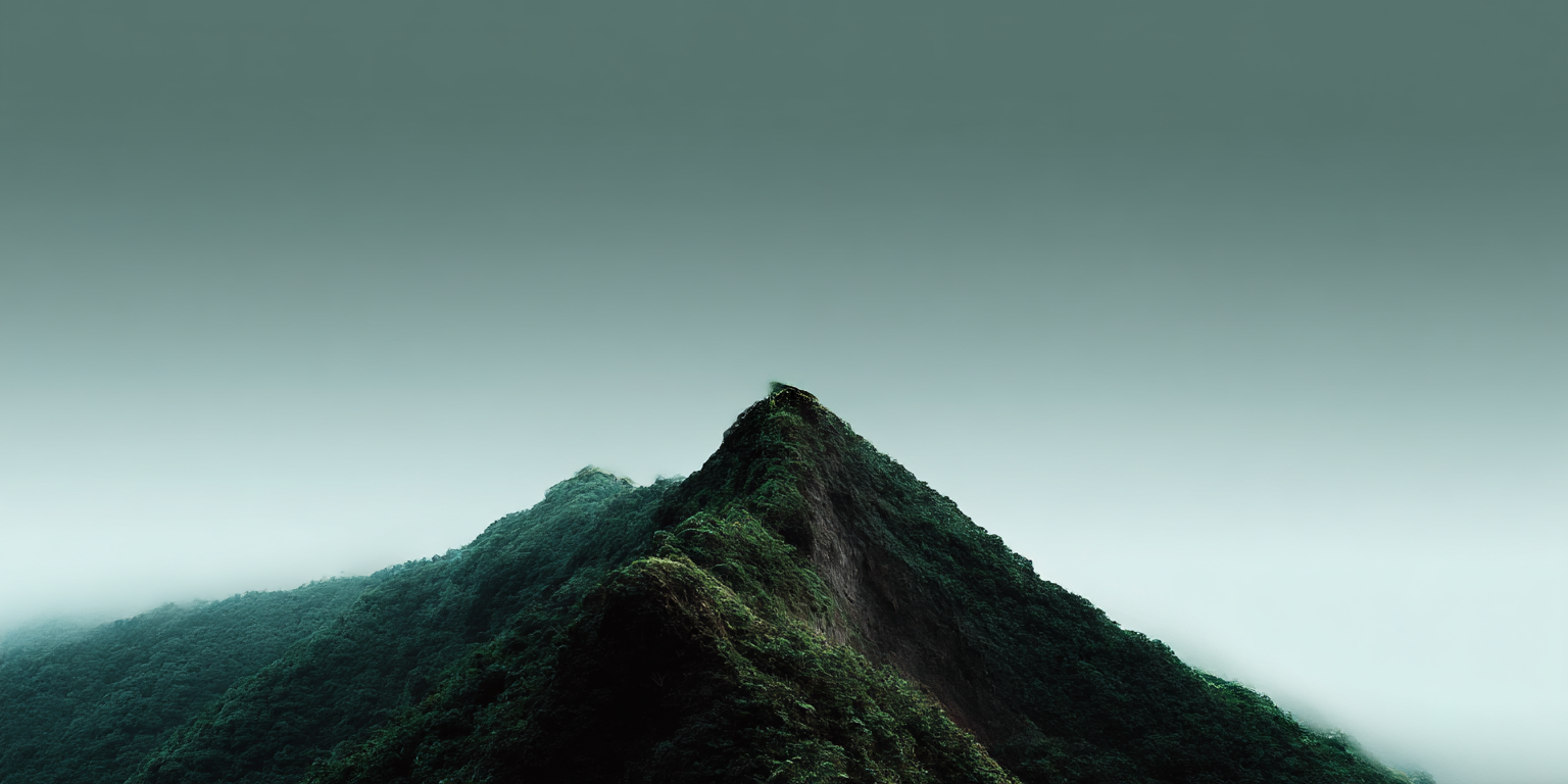 A green Taiwanese mountain